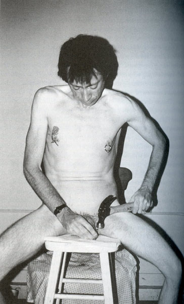 Bob Flannigan - body mod artist.  he was in a Nine Inch Nails video haha